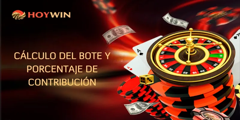Cálculo del bote y porcentaje de contribución